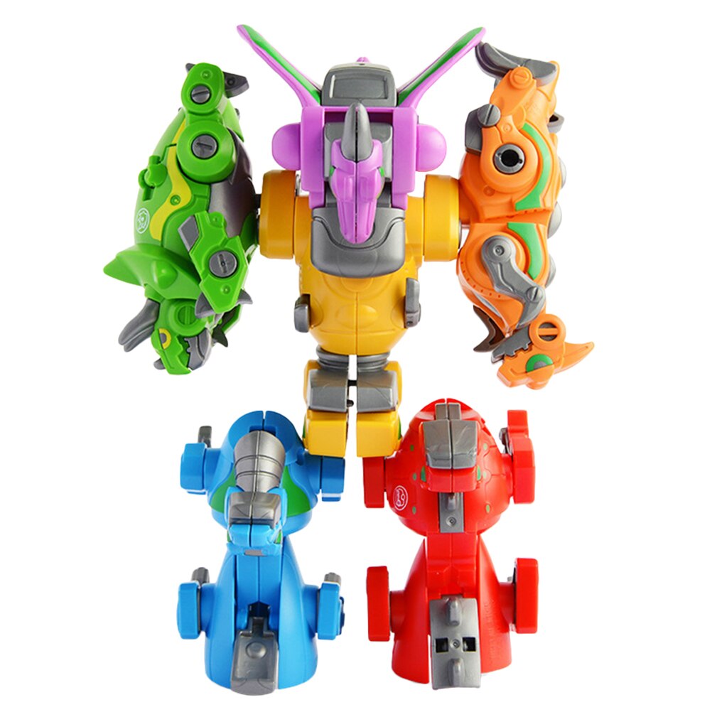 6 인 1 변신 장난감, 어린이 생일 선물, 공룡 로봇 빌딩 블록 장난감, 변신 장난감, 키드크래프트 플레이세트